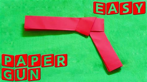 How To Make A Paper Gun Easy Paper Gun
