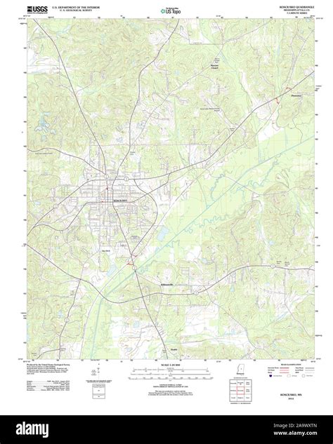 Kosciusko Mississippi Map Cut Out Stock Images And Pictures Alamy
