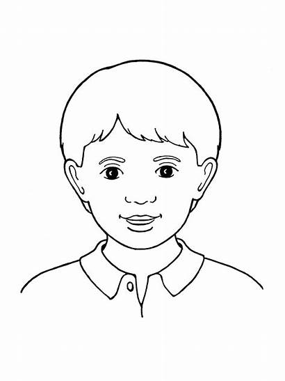 Boy Drawing Line Primary Drawings Children Symbols