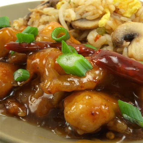 When you see the first wisps of white smoke, stir in the garlic, ginger and fried chicken pieces and cook, stirring, for about. Orange Chicken with Fried Rice | Evil Shenanigans
