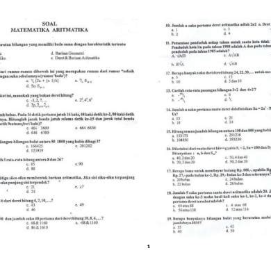 Contoh soal tes deret angka dan pembahasannya. Kumpulan Soal Pilihan Ganda Kemuhammadiyahan - Revisi Sekolah