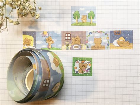 Sample Little Bears High Quality Washi Tape Roll Width 2cm X Etsy