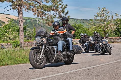 Bikers Riding Harley Davidson Editorial Photography Image Of Chapters