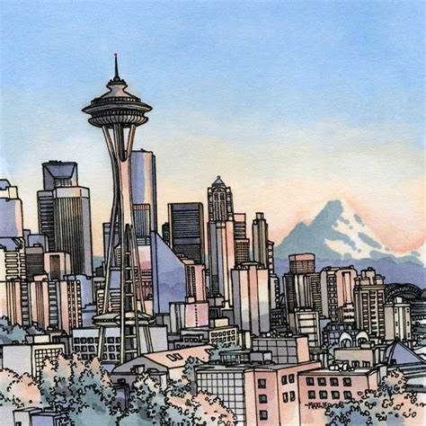 Seattle Abd Gezgin Sanatçı Maxwell Tilseden Şehirlerin Mini