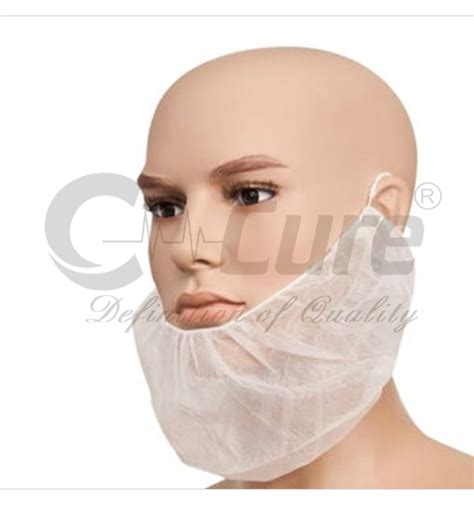 Z Plus White Sp Pp Non Woven Disposable Beard Mask At Rs 185piece In