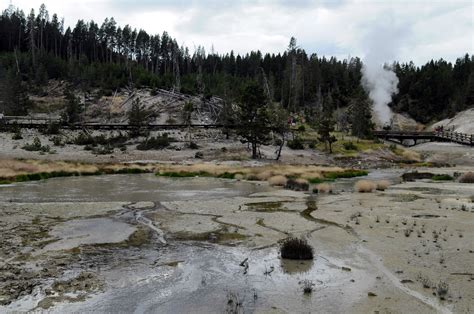 The mud volcano area is a fantastic collection of mudpots, rich with odd pools and yellowstone's signature sulphur smells. Mud Volcano Area - Yellowstone NP, Wyoming | ap0013 | Flickr
