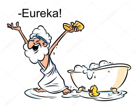 Archimedes' bathtub the art and logic of breakthrough thinking let me start off by saying that this booking has nothing to do with magic. Clipart: archimedes cartoon | Archimedes Eureka swimming ...