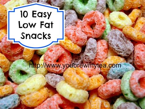 10 Easy Low Fat Snacks