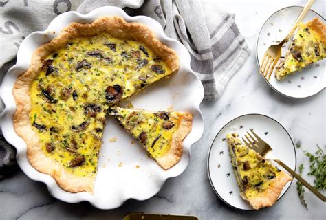 Quiche With Mushrooms And Fontina Cheese John Eats Cheese