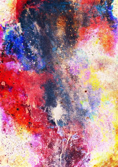 Watercolor Abstract Painting Background Stock Photo 05