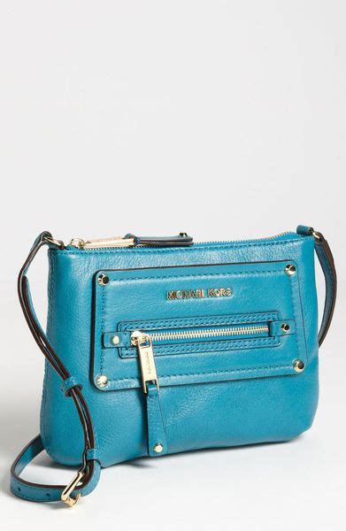 Michael Michael Kors Gilmore Crossbody Bag In Blue Turquoise Lyst