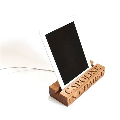 Wooden Stand For Iphone By The Oak And Rope Company