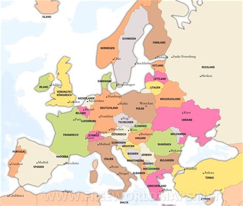 Dann bist du hier genau richtig! Europakarte Zum Ausdrucken - kinderbilder.download ...
