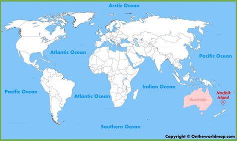 Norfolk Island Location On The World Map