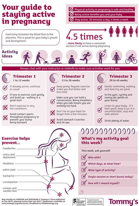 Guide To Staying Active In Pregnancy Infographic Im Not Pregnant