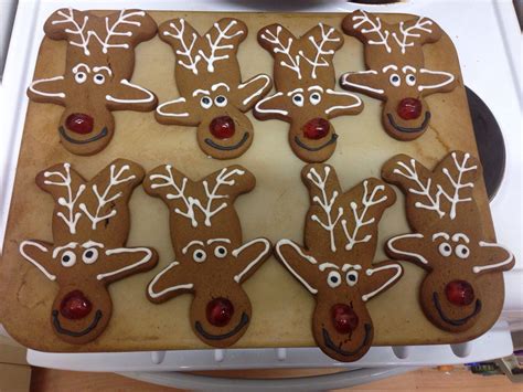 Preparation time 20mins cooking time 20mins. Home made upside down gingerbread men reindeer Rudolph biscuits cookies | Homemade gifts, Food ...