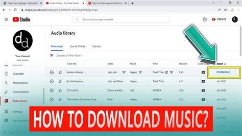 How To Download Music From Youtubeaudio Library Youtube