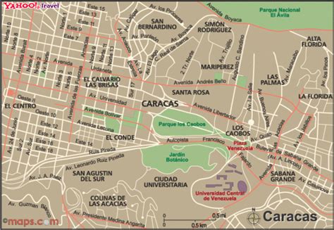 Caracas Map Caracas Venezuela • Mappery