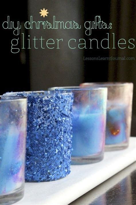 Glitter Candles Diy Christmas Ts And Diy Christmas On