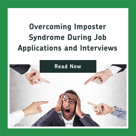 overcoming imposter syndrome during job applications and interviews watch