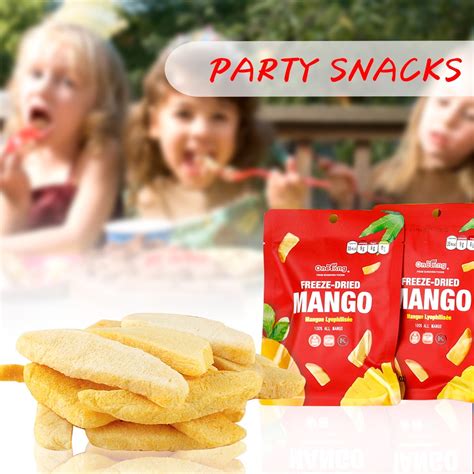 Buy Onetang Freeze Dried Fruit Mango Chips 10 Pack Single Serve Pack Non Gmo Kosher No Add