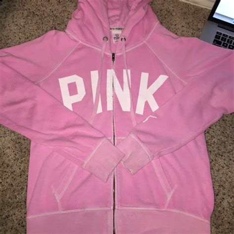 Pink Victorias Secret Jackets And Coats Victorias Secret Pink Zip Up