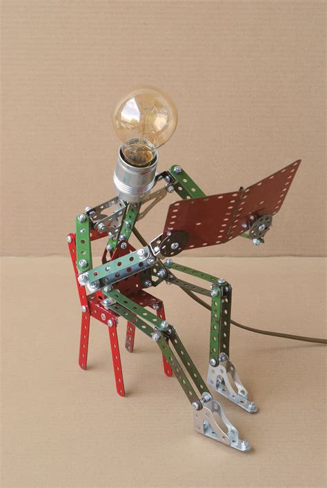 A Reading Lamp Dutch Artist Billy Leliveld Uses Meccano Sets To