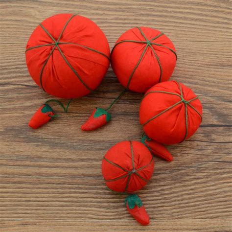Red Tomato Shaped Diy Craft Needle Pin Cushion Holder Sewing Etsy