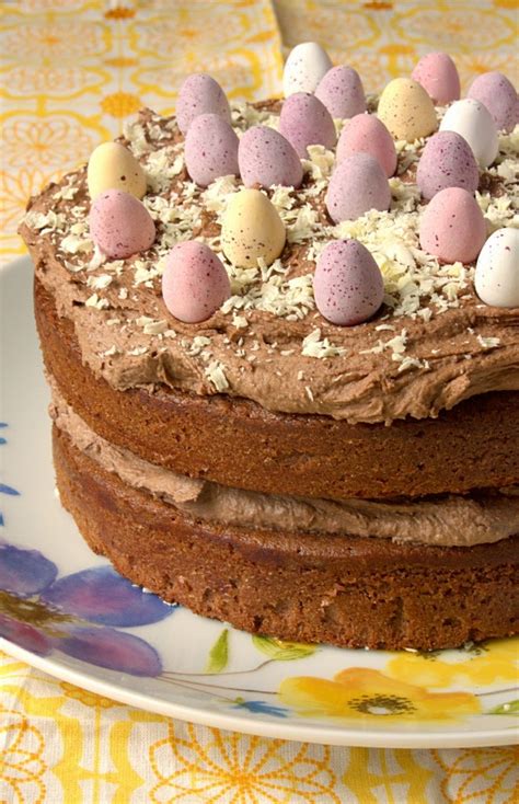 I D Much Rather Bake Than Malted Chocolate Easter Naked Cake