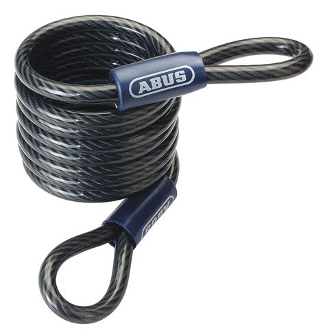 Abus Coiled Security Cable 6 Ft 14z3351850185 Coiled Cable Grainger