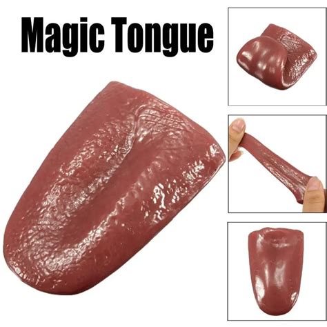 Foam Toys Kuso Tongue Trick Magic Horrible Tongue Fake Tounge Realistic