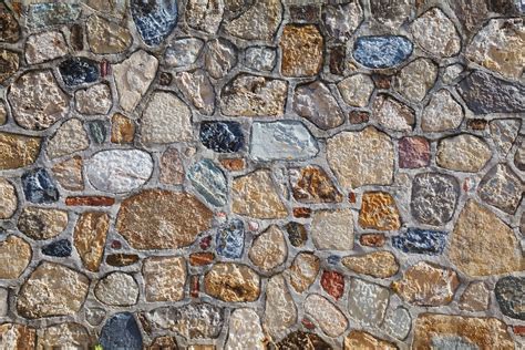 Multi Color Stones Wall Free Stock Photo Public Domain Pictures