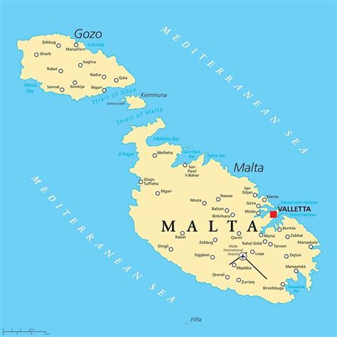 Mapas Y Geografía De La Isla Y País De Malta Europa 2024