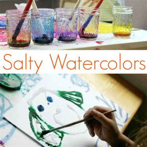 Salty Watercolors Art Activity For Kids Garden Activities Art