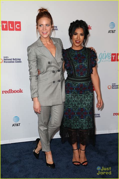 Brittany Snow Gets Support From Pitch Perfect Co Star Chrissie Fit At Give A Babe Awards