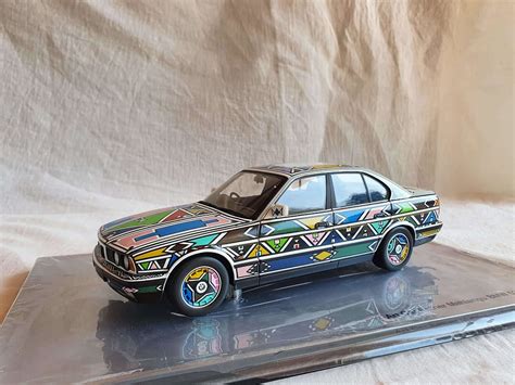 Esther Mahlangu Bmw 525i Art Car Miniature