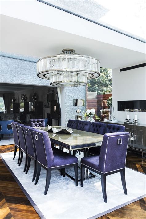 Formal dining room tables and chairs. FORMAL DINING ROOM with timeless elegance. Lucas velvet ...