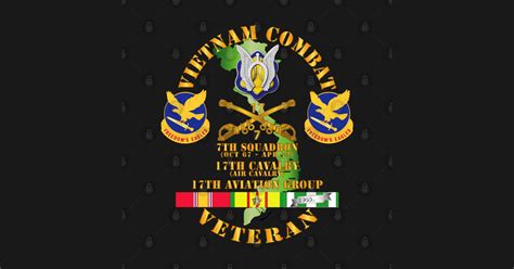Vietnam Combat Cavalry Vet W 7th Squadron 17th Air Cav 17th