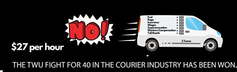 The Twu Fight For 40 In The Courier Industry Has Been Won Transport