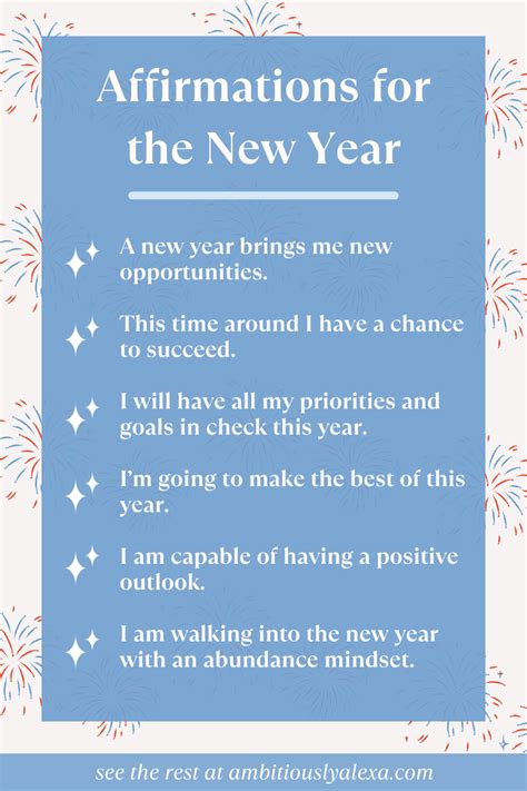 65 New Year Affirmations For A Happier 2024 Ambitiously Alexa