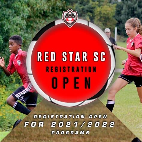 Red Star Sc Registration Open For All 202122 Programs Red Star