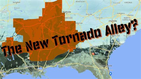 The New Tornado Alley Is Scary Includes Florida Georgia Tennessee