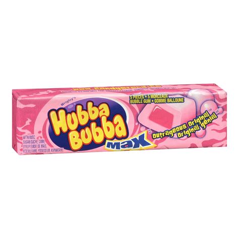 Hubba Bubba Max Outrageous Original Bubble Gum 5 Pieces Powells