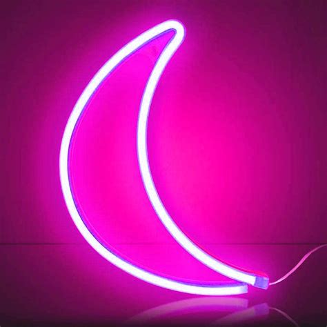 Xiyunte Neon Sign Moon Neon Light Sign For Wall Decor Battery Or Usb Powered Led Moon Light