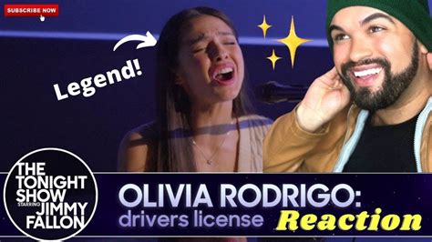 Olivia Rodrigo Driver S License LIVE From The Tonight Show With Jimmy Fallon REACTION