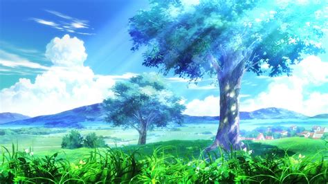 🔥 Download Anime Trees Art Hd Wallpaper By Amandam47 Anime Art