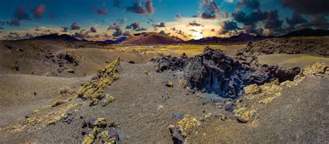 Paesaggio Vulcanico Nel Parco Nazionale Di Timanfaya Isole Canarie