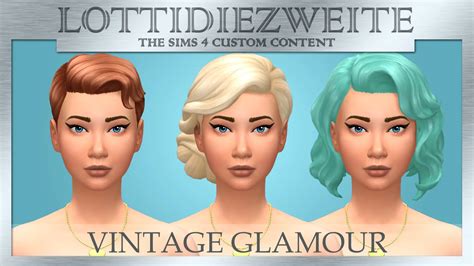 Sims 4 Hairs Simsworkshop Vintage Glamour Hair Recolours By