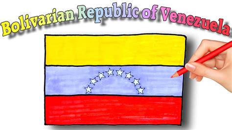 Venezuela For Kids L How To Draw Venezuela National Flag And Territory
