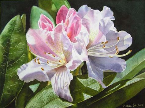 Realistic Watercolor Flowers At Getdrawings Free Download